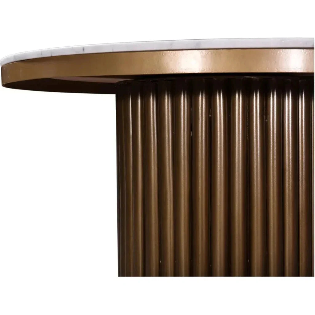 Tower Contemporary Marble Dining Table For 4-Dining Tables-Moe's Home-LOOMLAN