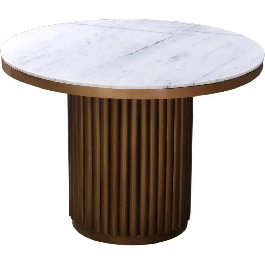 Tower Contemporary Marble Dining Table For 4-Dining Tables-Moe's Home-LOOMLAN
