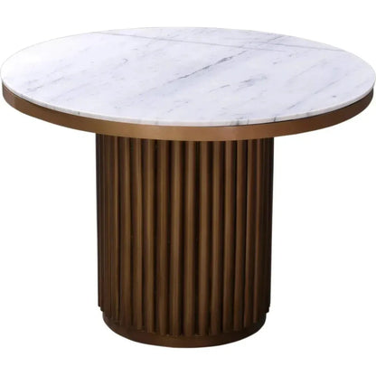 Tower Contemporary Marble Dining Table For 4-Dining Tables-Moe's Home-LOOMLAN