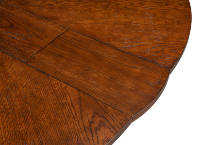 Tower Jupe Extendable Round Dining Table-Dining Tables-Sarreid-LOOMLAN