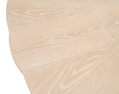 Tower Jupe Extendable Round Dining Table-Dining Tables-Sarreid-LOOMLAN