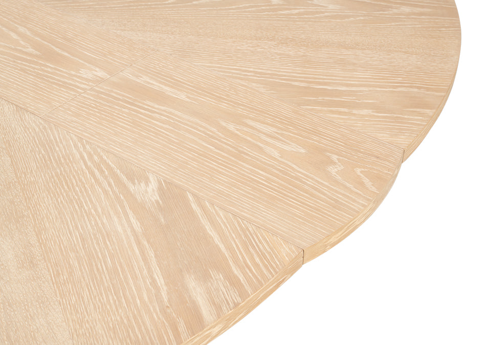 Tower Jupe Extendable Round Dining Table-Dining Tables-Sarreid-LOOMLAN