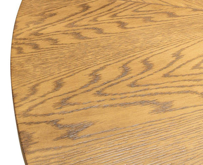 Tower Jupe Wooden Round Dining Table-Dining Tables-Sarreid-LOOMLAN