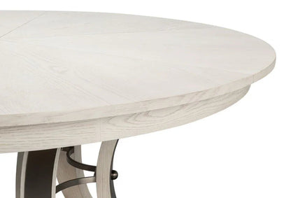 Tower Jupe Wooden Round Dining Table-Dining Tables-Sarreid-LOOMLAN