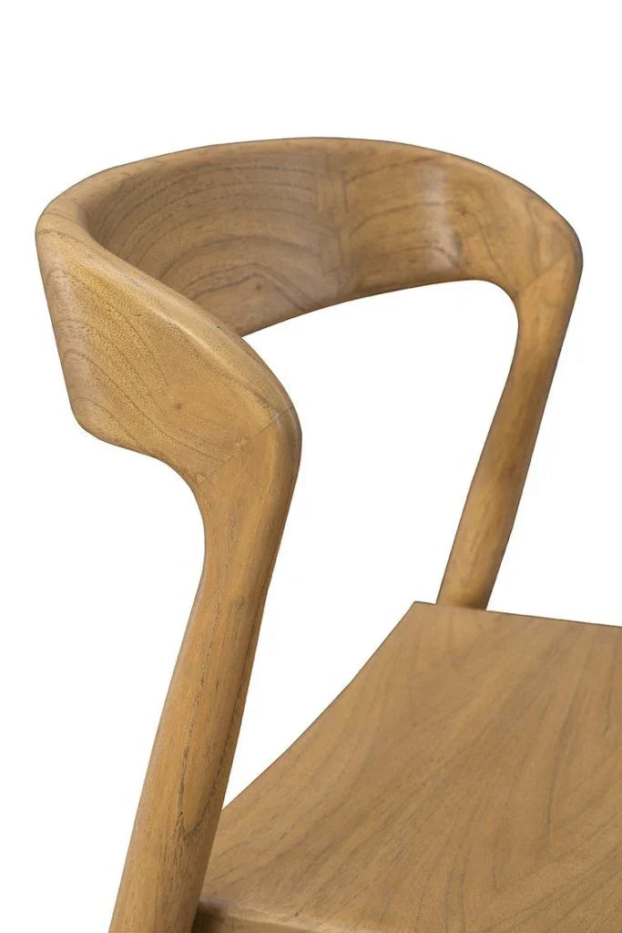 Townsend Natural Wooden Armless Side Chair - LOOMLAN - Furniture Classics - Accent Chairs