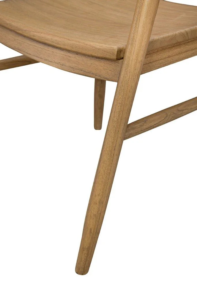 Townsend Natural Wooden Armless Side Chair - LOOMLAN - Furniture Classics - Accent Chairs