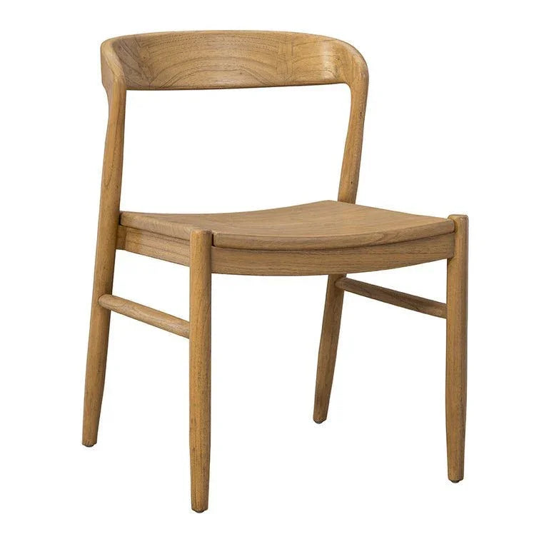 Townsend Natural Wooden Armless Side Chair - LOOMLAN - Furniture Classics - Accent Chairs
