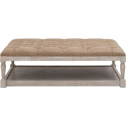 Townsend Tufted Rectangular Coffee Table - LOOMLAN - Essentials For Living - Coffee Tables