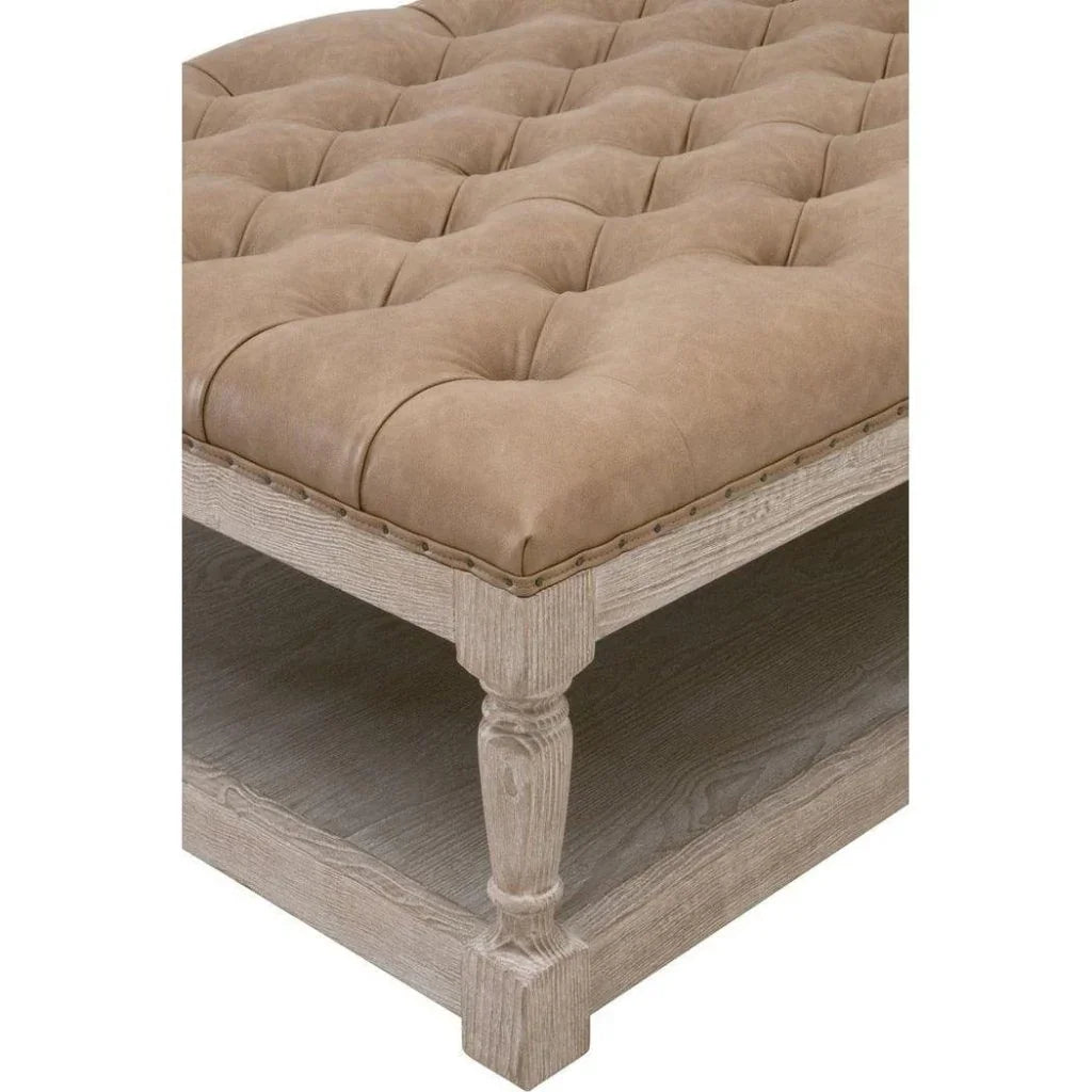 Townsend Tufted Rectangular Coffee Table - LOOMLAN - Essentials For Living - Coffee Tables