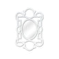Tracery Metal Framed White Wall Mirror - LOOMLAN - Chelsea House - Wall Mirrors