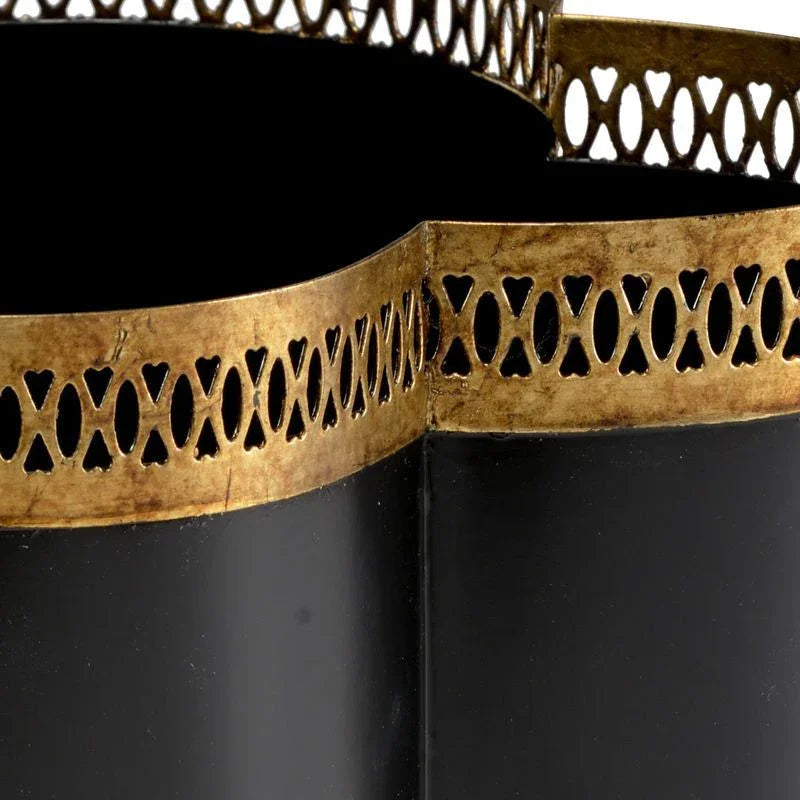 Tracery Porcelain Flower Stem Cachepot - LOOMLAN - Chelsea House - Planters