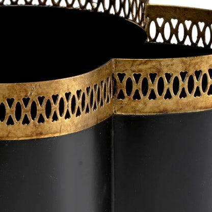 Tracery Porcelain Flower Stem Cachepot - LOOMLAN - Chelsea House - Planters