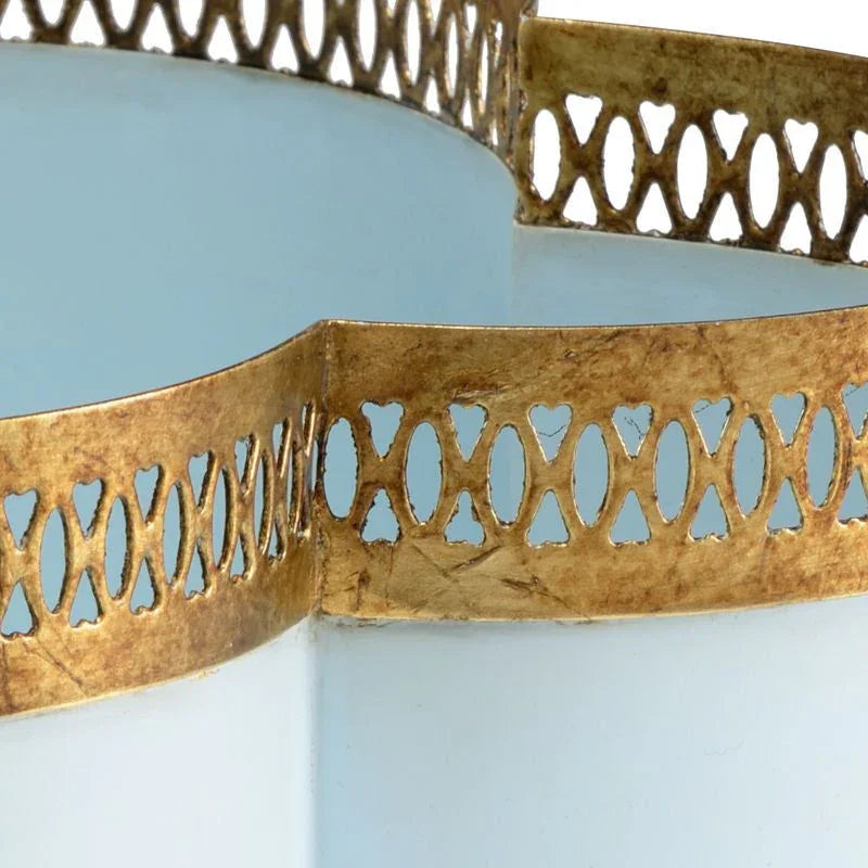 Tracery Porcelain Flower Stem Cachepot - LOOMLAN - Chelsea House - Planters