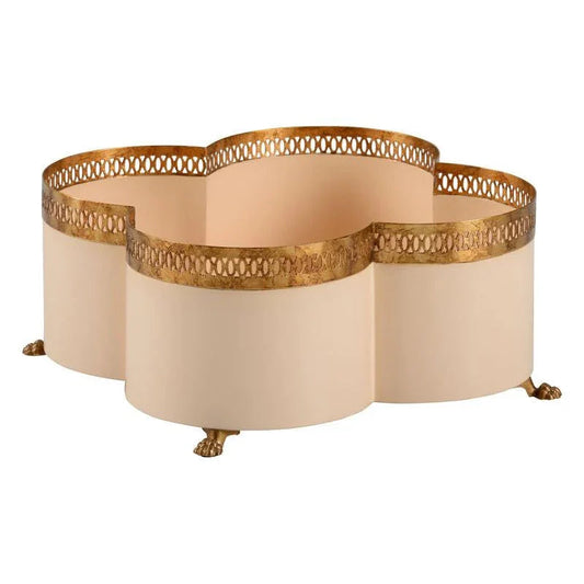 Tracery Traditional Design Porcelain Cachepot - LOOMLAN - Chelsea House - Planters