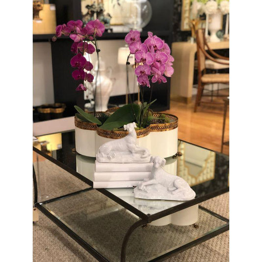 Tracery Traditional Designed Cream Cachepot - LOOMLAN - Chelsea House - Planters