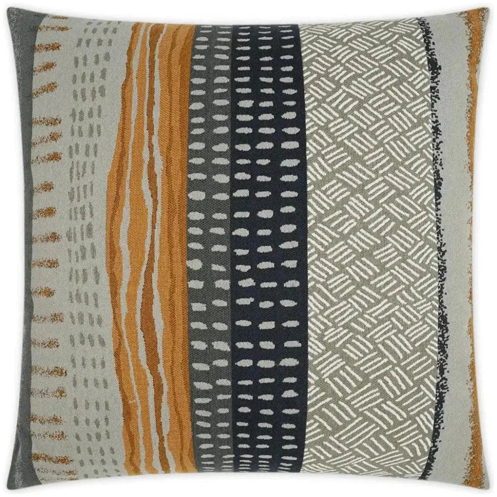 Tracks Western Chic Abstract Large Throw Pillow Insert - LOOMLAN - D.V. Kap - Throw Pillows