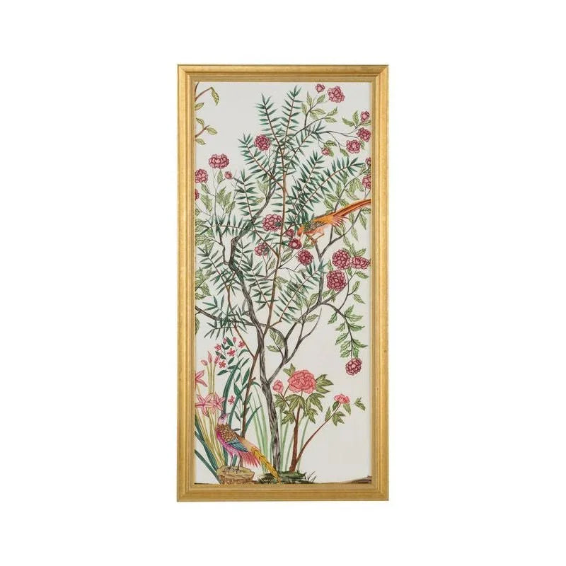 Traditional Chinoiserie Gold Leaf Framed Artwork-Framed Wall Art-Chelsea House-Chinoiserie III-LOOMLAN