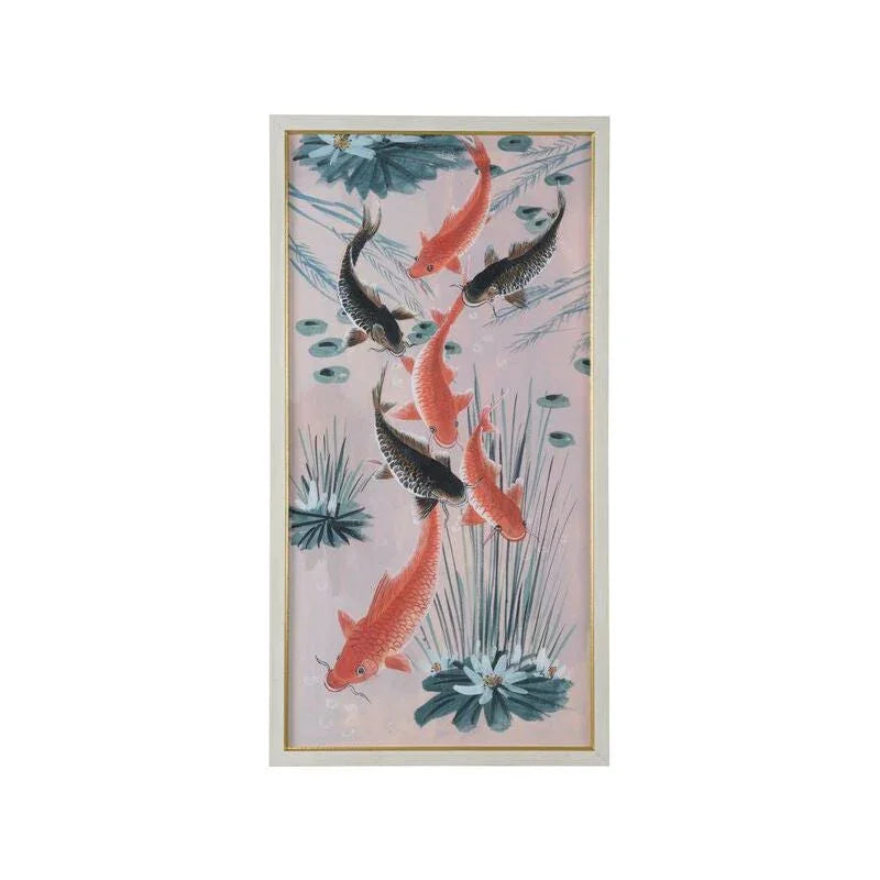 Traditional Koi Pond Giclee Printed Artwork-Framed Wall Art-Chelsea House-Pond I-LOOMLAN