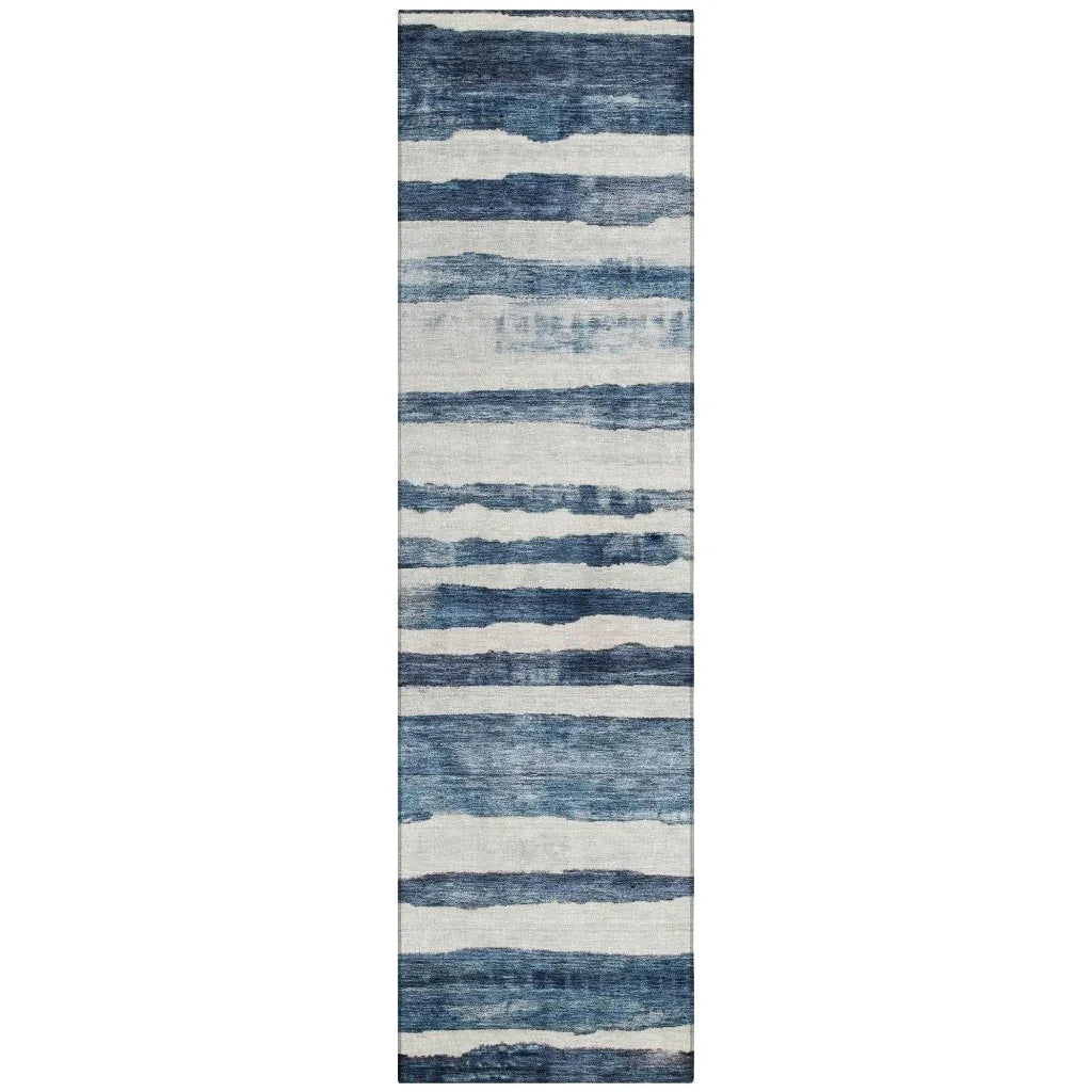 Tramma Blue Washable Indoor - Outdoor Rug - LOOMLAN - LOOMLAN Rugs - Outdoor Rugs