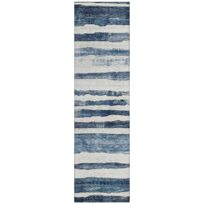 Tramma Blue Washable Indoor - Outdoor Rug - LOOMLAN - LOOMLAN Rugs - Outdoor Rugs