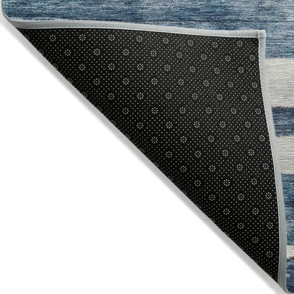 Tramma Blue Washable Indoor - Outdoor Rug - LOOMLAN - LOOMLAN Rugs - Outdoor Rugs