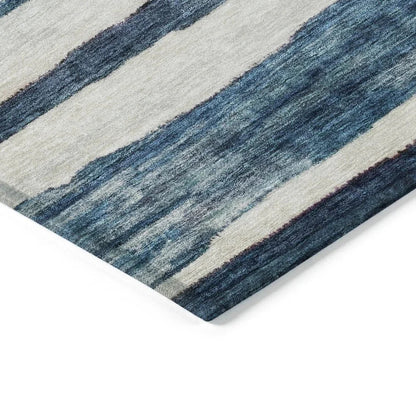 Tramma Blue Washable Indoor - Outdoor Rug - LOOMLAN - LOOMLAN Rugs - Outdoor Rugs