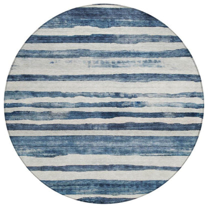 Tramma Blue Washable Indoor - Outdoor Rug - LOOMLAN - LOOMLAN Rugs - Outdoor Rugs