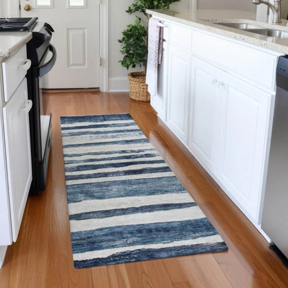 Tramma Blue Washable Indoor - Outdoor Rug - LOOMLAN - LOOMLAN Rugs - Outdoor Rugs