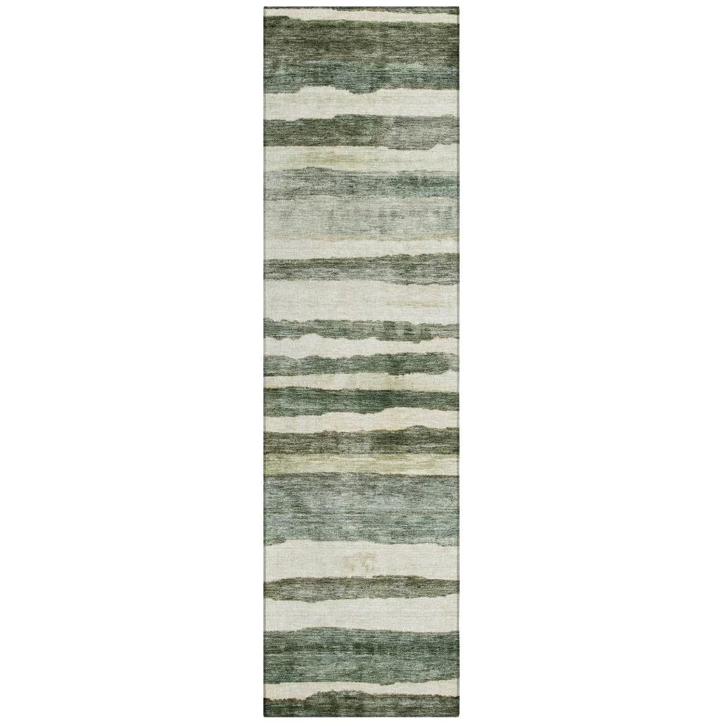 Tramma Green Washable Indoor - Outdoor Rug - LOOMLAN - LOOMLAN Rugs - Outdoor Rugs