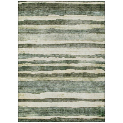 Tramma Green Washable Indoor - Outdoor Rug - LOOMLAN - LOOMLAN Rugs - Outdoor Rugs