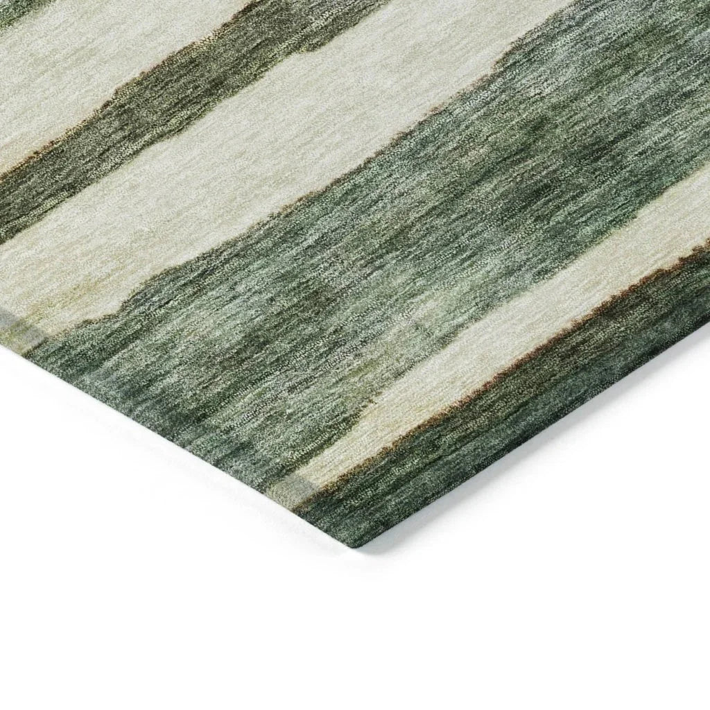 Tramma Green Washable Indoor - Outdoor Rug - LOOMLAN - LOOMLAN Rugs - Outdoor Rugs