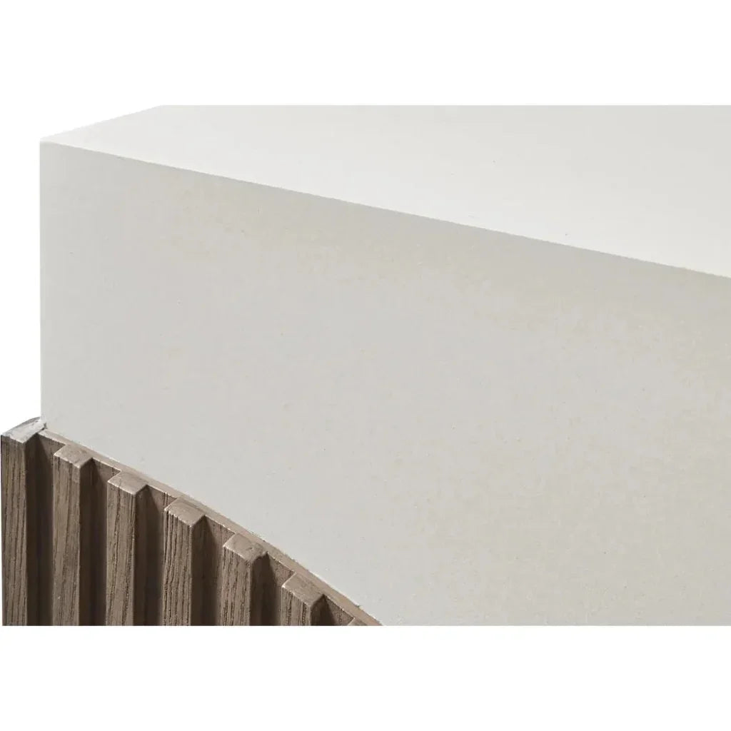 Tranquility Rectangle White Outdoor Coffee Table-Outdoor Coffee Tables-Seasonal Living-LOOMLAN