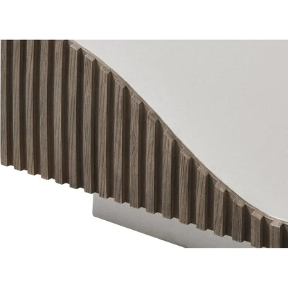 Tranquility Rectangle White Outdoor Coffee Table-Outdoor Coffee Tables-Seasonal Living-LOOMLAN