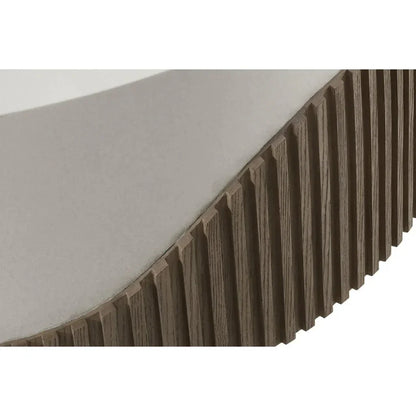 Tranquility Round White Outdoor Coffee Table-Outdoor Coffee Tables-Seasonal Living-LOOMLAN