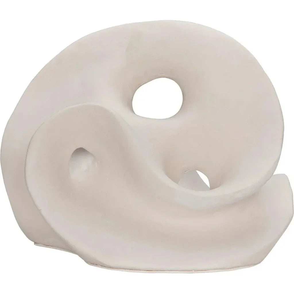 Traugott Fiber Cement White Sculpture - LOOMLAN - Noir - Statues & Sculptures