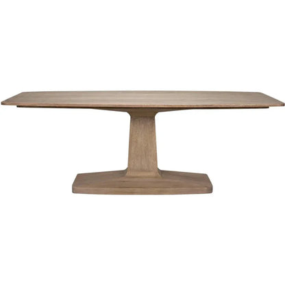 Travis Wood Rectangle Dining Table-Dining Tables-Noir-LOOMLAN
