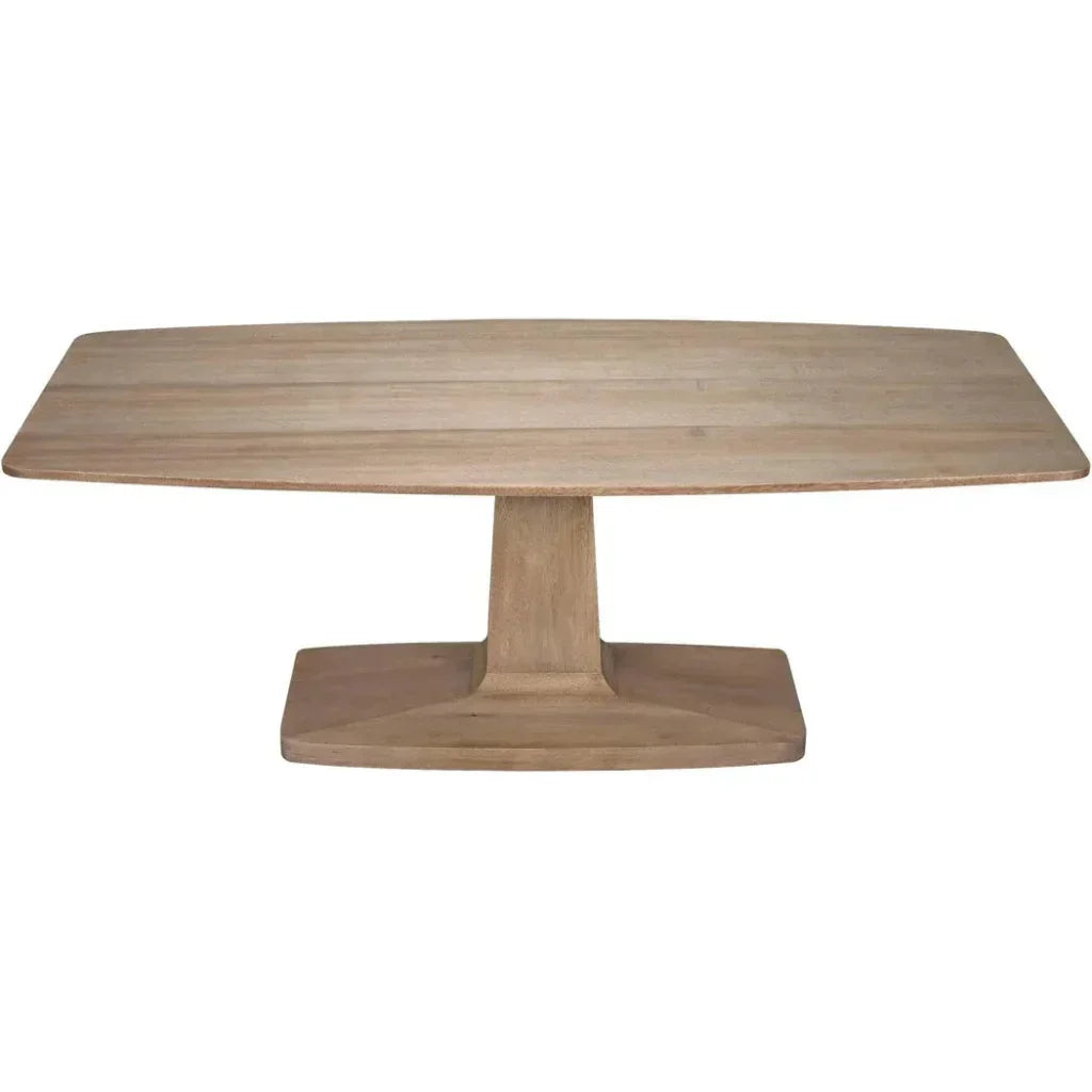 Travis Wood Rectangle Dining Table-Dining Tables-Noir-LOOMLAN