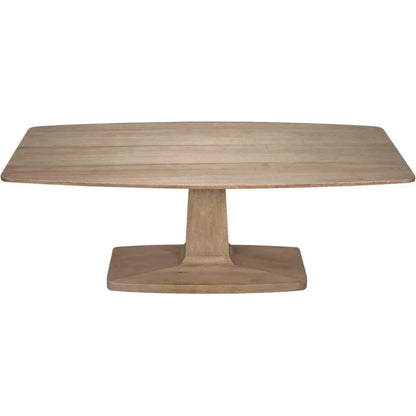 Travis Wood Rectangle Dining Table-Dining Tables-Noir-LOOMLAN