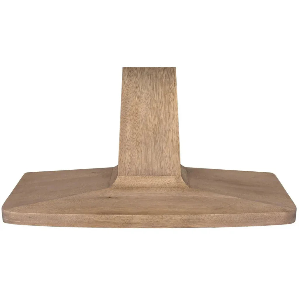 Travis Wood Rectangle Dining Table-Dining Tables-Noir-LOOMLAN