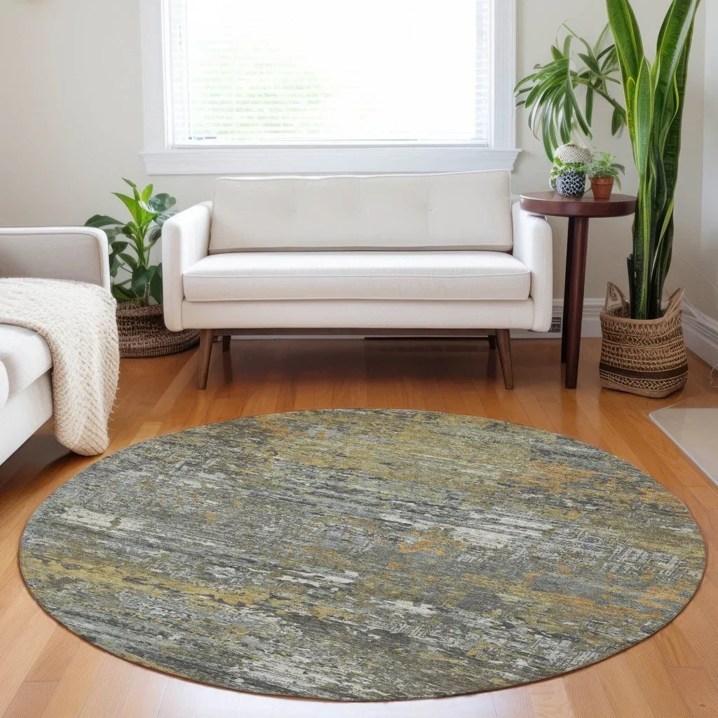 Trazia Gold Washable Indoor - Outdoor Rug - LOOMLAN - LOOMLAN Rugs - Outdoor Rugs