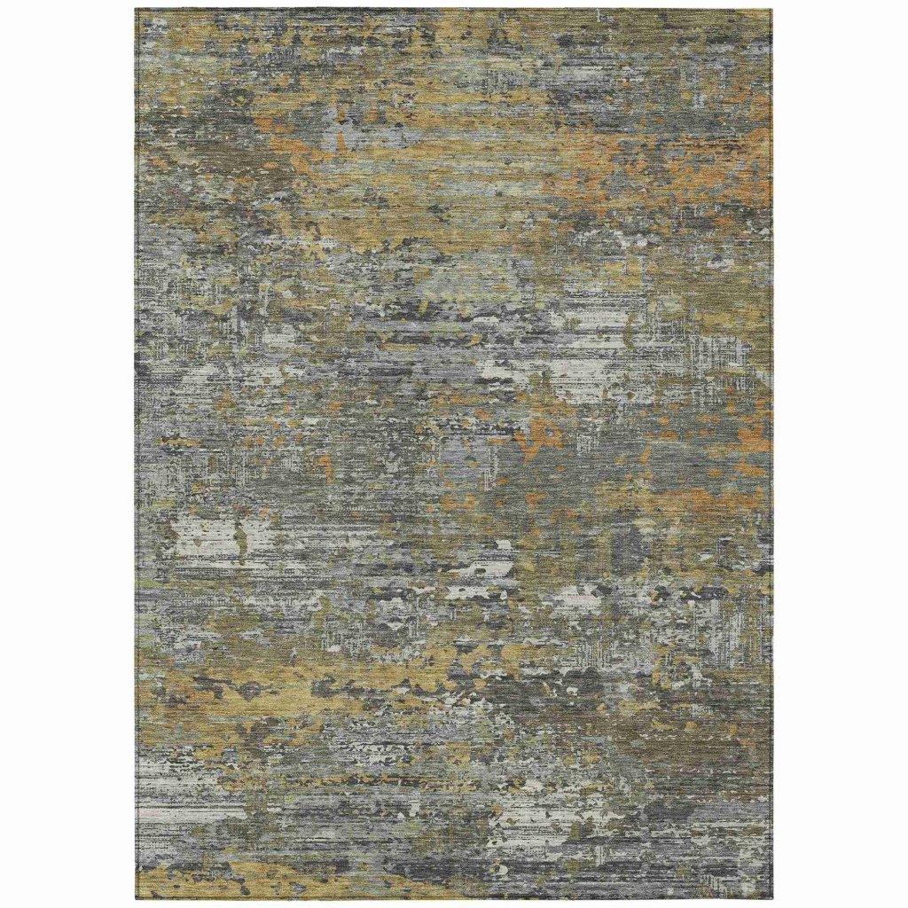 Trazia Gold Washable Indoor - Outdoor Rug - LOOMLAN - LOOMLAN Rugs - Outdoor Rugs