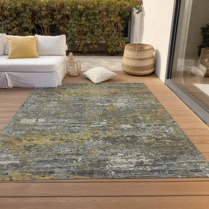 Trazia Gold Washable Indoor - Outdoor Rug - LOOMLAN - LOOMLAN Rugs - Outdoor Rugs