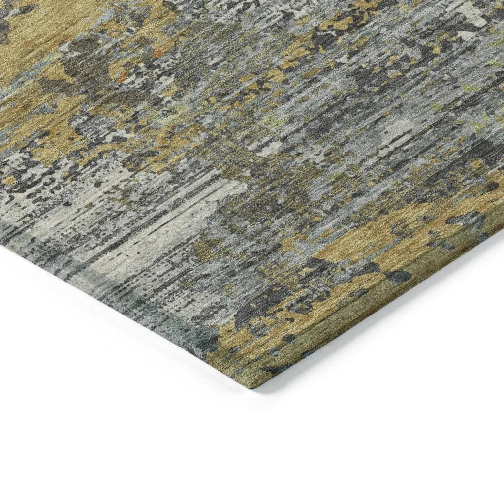 Trazia Gold Washable Indoor - Outdoor Rug - LOOMLAN - LOOMLAN Rugs - Outdoor Rugs