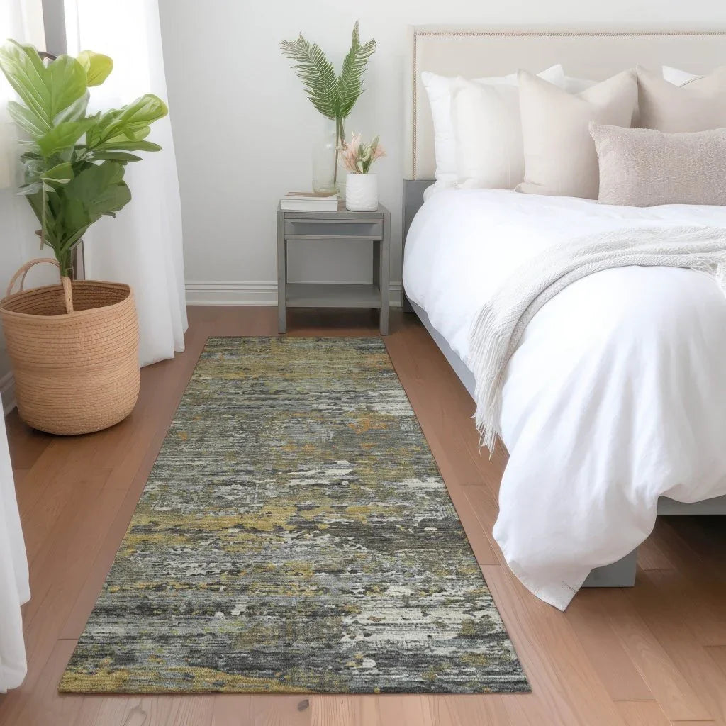 Trazia Gold Washable Indoor - Outdoor Rug - LOOMLAN - LOOMLAN Rugs - Outdoor Rugs