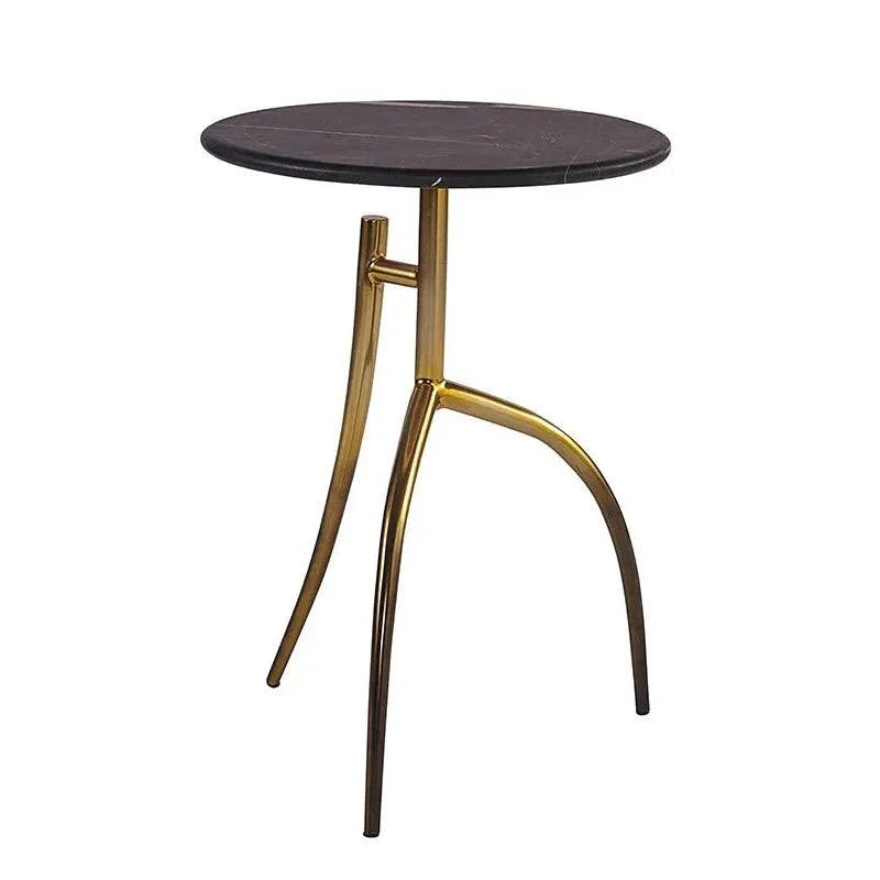 TRENT End Table Black Marble Gold Legs - LOOMLAN - SUNPAN - End Tables