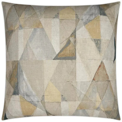 Trent Fawn Abstract Mist Tan Large Throw Pillow Insert - LOOMLAN - D.V. Kap - Throw Pillows