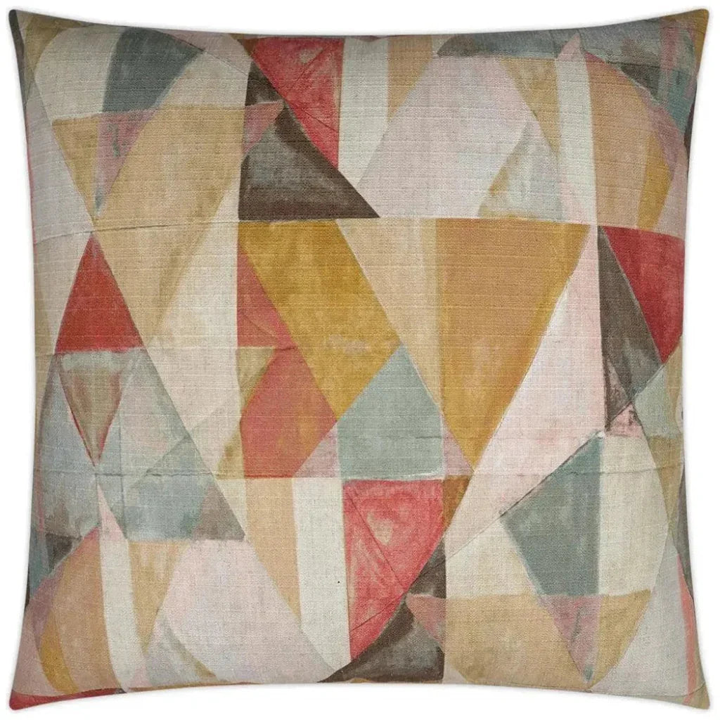 Trent Rosewood Abstract Large Throw Pillow Insert - LOOMLAN - D.V. Kap - Throw Pillows