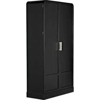 Tresor Hutch Bookcase Tall Black Buffet Cabinet - LOOMLAN - Noir - Bookcases