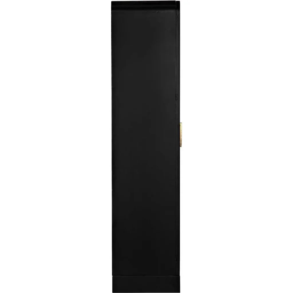 Tresor Hutch Bookcase Tall Black Buffet Cabinet - LOOMLAN - Noir - Bookcases