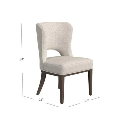 Trevino Performance Fabric Armless Dining Chair 2PC - LOOMLAN - Bassett Mirror - Dining Chairs